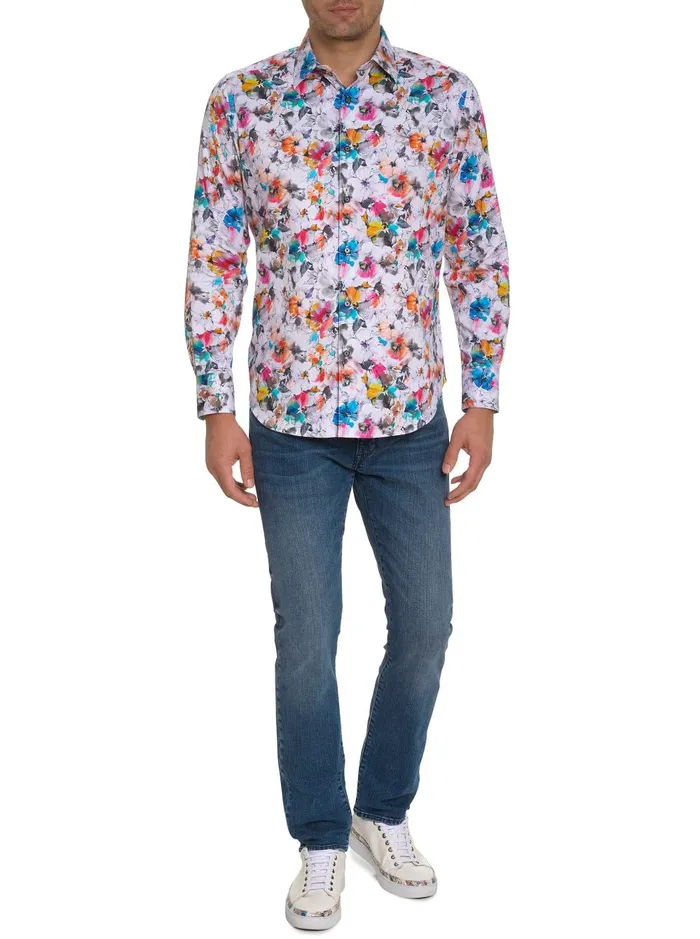 Men Long Sleeve Button Down Shirts Robert Graham WALDORF LONG SLEEVE BUTTON DOWN SHIRT Multi