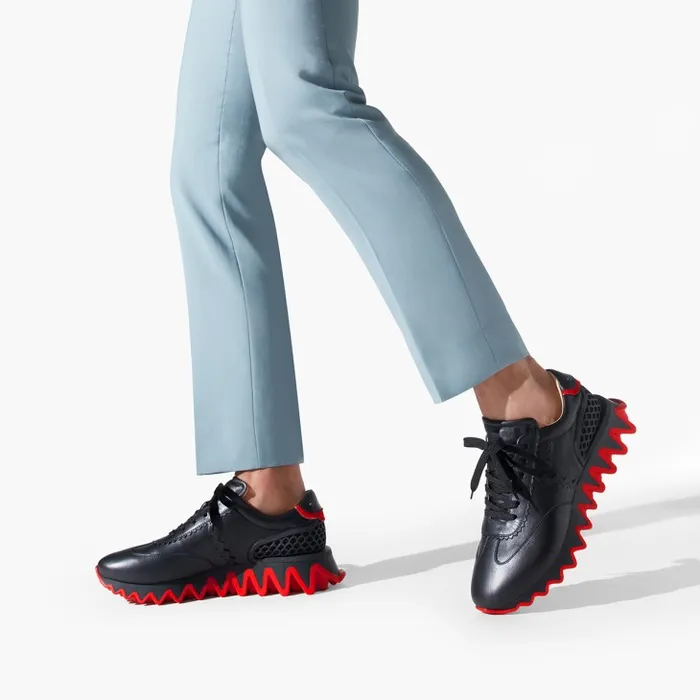 Men Loubishark Sneakers 8211 Calf Leather 8211 Black Christian Louboutin Sneakers