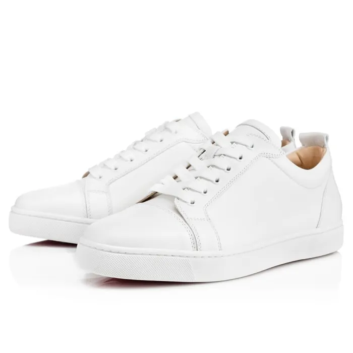 Men Louis Junior Sneakers 8211 Calf Leather 8211 White Christian Louboutin Sneakers