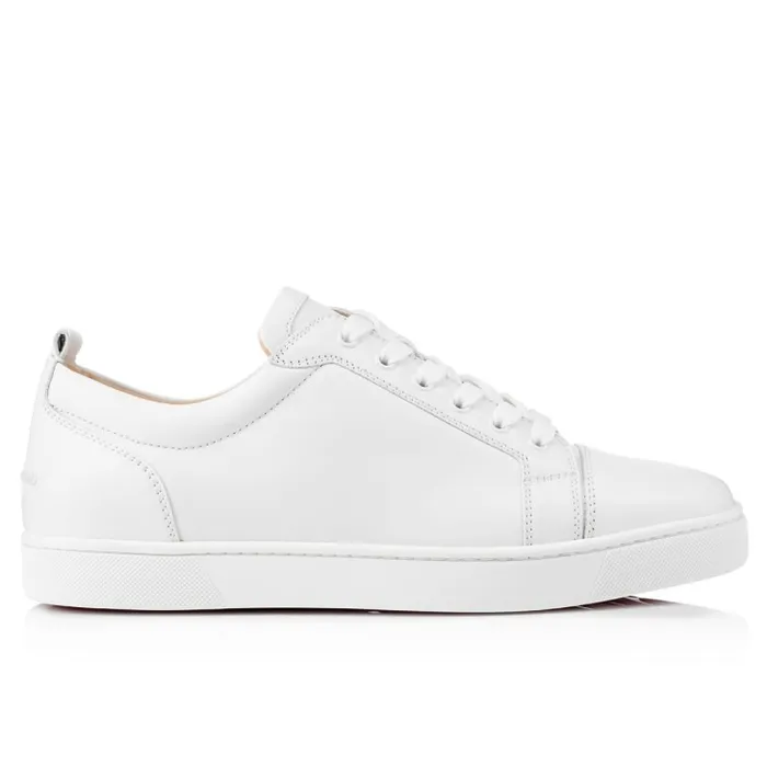 Men Louis Junior Sneakers 8211 Calf Leather 8211 White Christian Louboutin Sneakers
