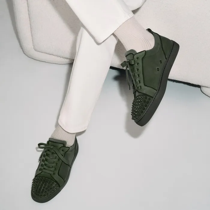 Men Louis Junior Spikes Sneakers 8211 Veau Velours And Spikes 8211 Tennessee Christian Louboutin Sneakers Men Louis Junior Spikes Sneakers 8211 Veau Velours And Spikes 8211 Tennessee Christian Louboutin Sneakers