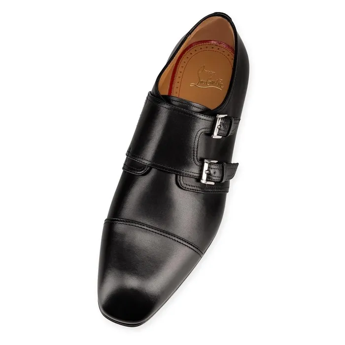 Men Mortimer Buckle Shoes 8211 Calf Leather 8211 Black Christian Louboutin Buckles and Laceups
