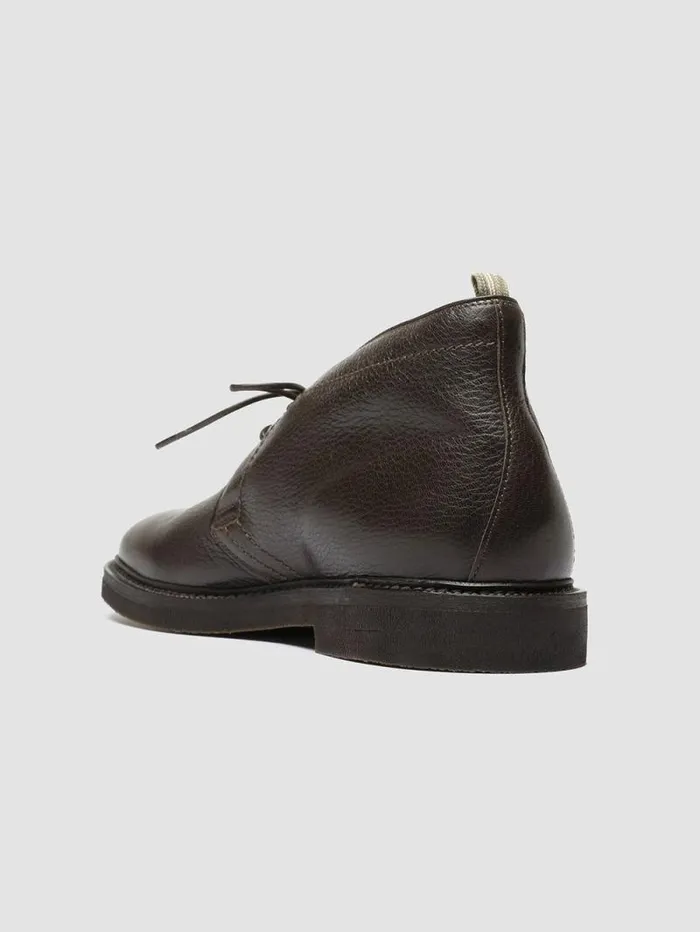 Men Officine Creative Footwear HOPKINS FLEXI 202 Brown Leather Chukka Boots