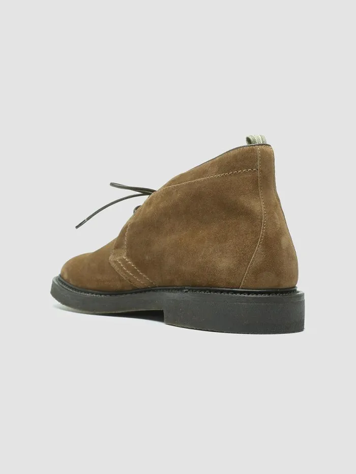 Men Officine Creative Footwear HOPKINS FLEXI 202 Brown Suede Chukka Boots Men Officine Creative Footwear HOPKINS FLEXI 202 Brown Suede Chukka Boots