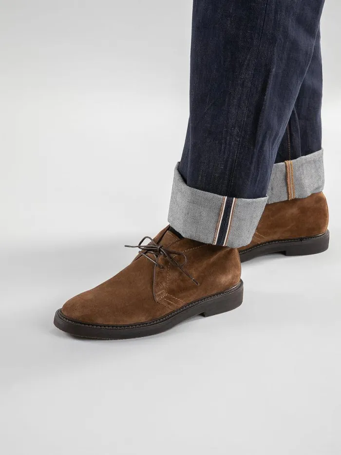 Men Officine Creative Footwear HOPKINS FLEXI 202 Brown Suede Chukka Boots Men Officine Creative Footwear HOPKINS FLEXI 202 Brown Suede Chukka Boots