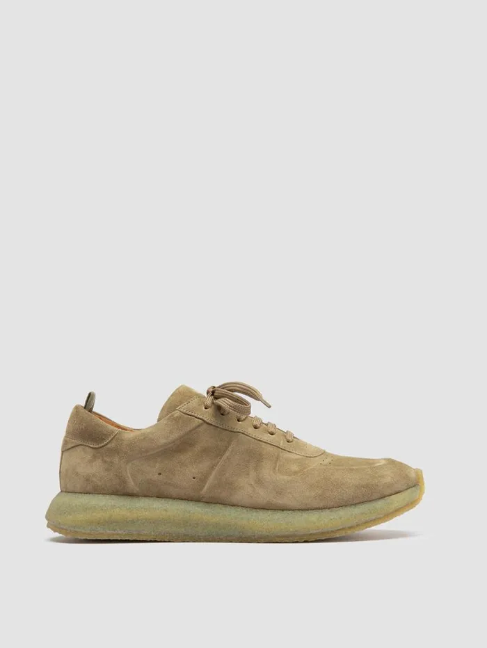 Men Officine Creative Footwear LEGEND 001 Brown Suede Low Top Sneakers