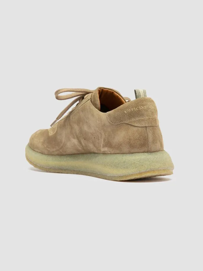 Men Officine Creative Footwear LEGEND 001 Brown Suede Low Top Sneakers