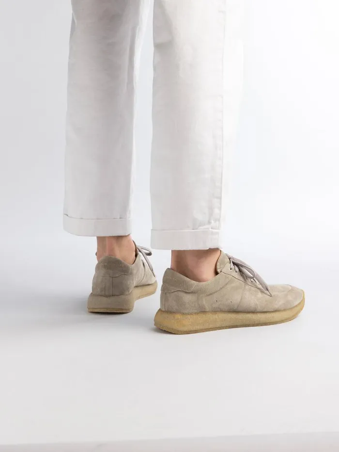 Men Officine Creative Footwear LEGEND 001 Brown Suede Low Top Sneakers