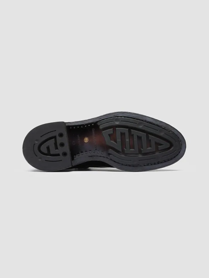 Men Officine Creative Footwear TEMPLE 004 Black Leather Ankle Boots