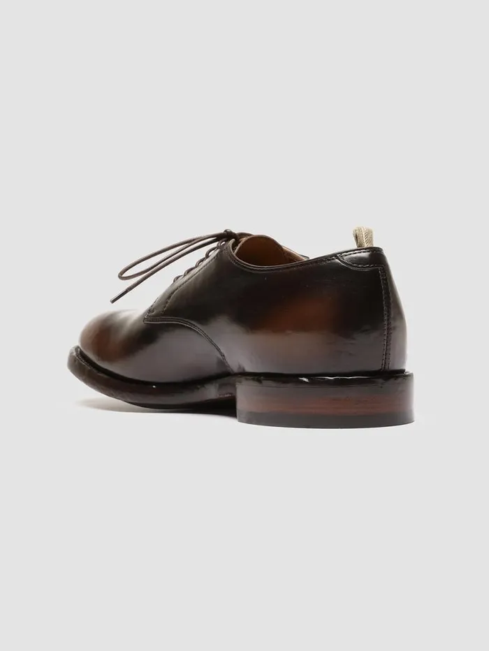 Men Officine Creative Footwear TEMPLE 018 Brown Leather Derby Shoes Men Officine Creative Footwear TEMPLE 018 Brown Leather Derby Shoes