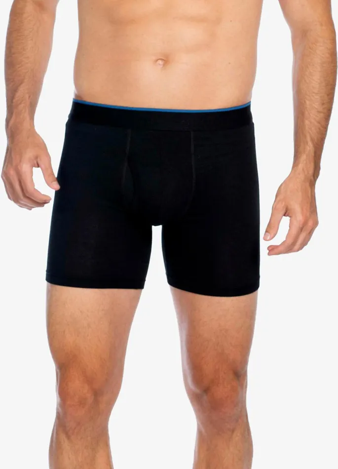 Men Pajamas and Underwear Robert Graham 3PK BLACK BOXER BRIEFS Black