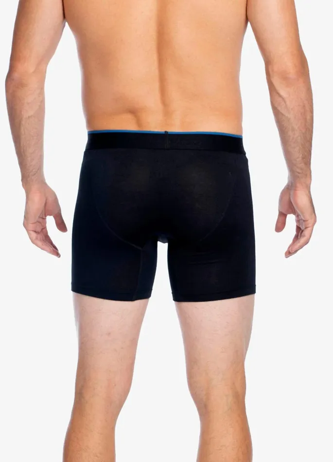 Men Pajamas and Underwear Robert Graham 3PK BLACK BOXER BRIEFS Black