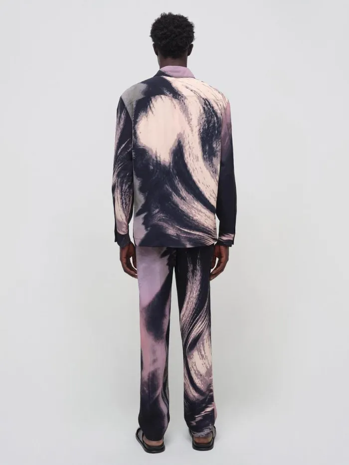 Men Pants and Bottoms Jonathan Simkhai Allister Pants Black Wave Print Pants Men Pants and Bottoms Jonathan Simkhai Allister Pants Black Wave Print Pants