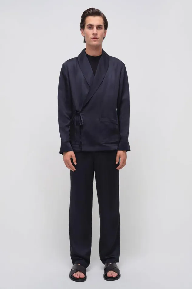 Men Pants and Bottoms Jonathan Simkhai Meyers Pants Black Relaxed Pants