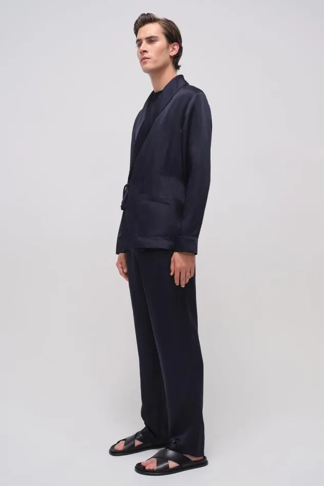 Men Pants and Bottoms Jonathan Simkhai Meyers Pants Black Relaxed Pants