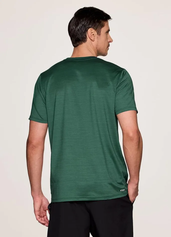 Men Perfect Stride Mesh Workout Tee Green RBX Active TShirts