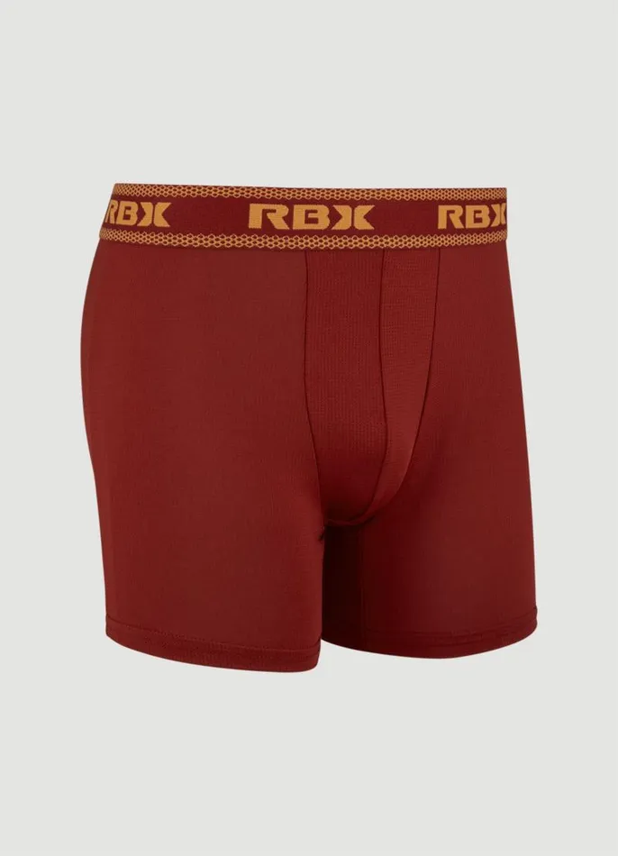 Men Performance Mesh Boxer Briefs 4Pack Multi RBX Active Underwear