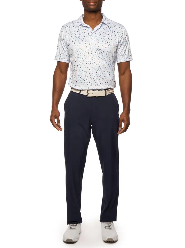 Men Polos and TShirts Robert Graham DRINK AND SAIL PERFORMANCE POLO Black