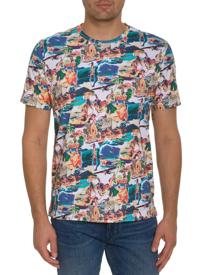 Men Polos and TShirts Robert Graham HAWAIIAN SUMMER GRAPHIC TSHIRT Multi