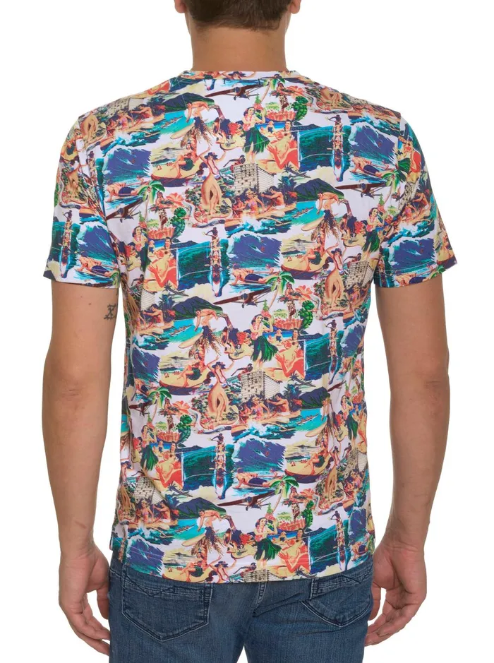 Men Polos and TShirts Robert Graham HAWAIIAN SUMMER GRAPHIC TSHIRT Multi