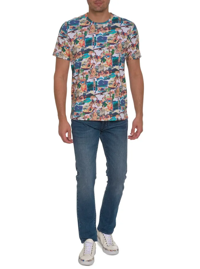 Men Polos and TShirts Robert Graham HAWAIIAN SUMMER GRAPHIC TSHIRT Multi