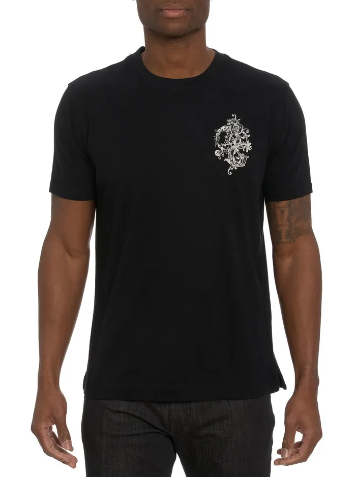 Men Polos and TShirts Robert Graham RG SPLASH GRAPHIC TSHIRT Black