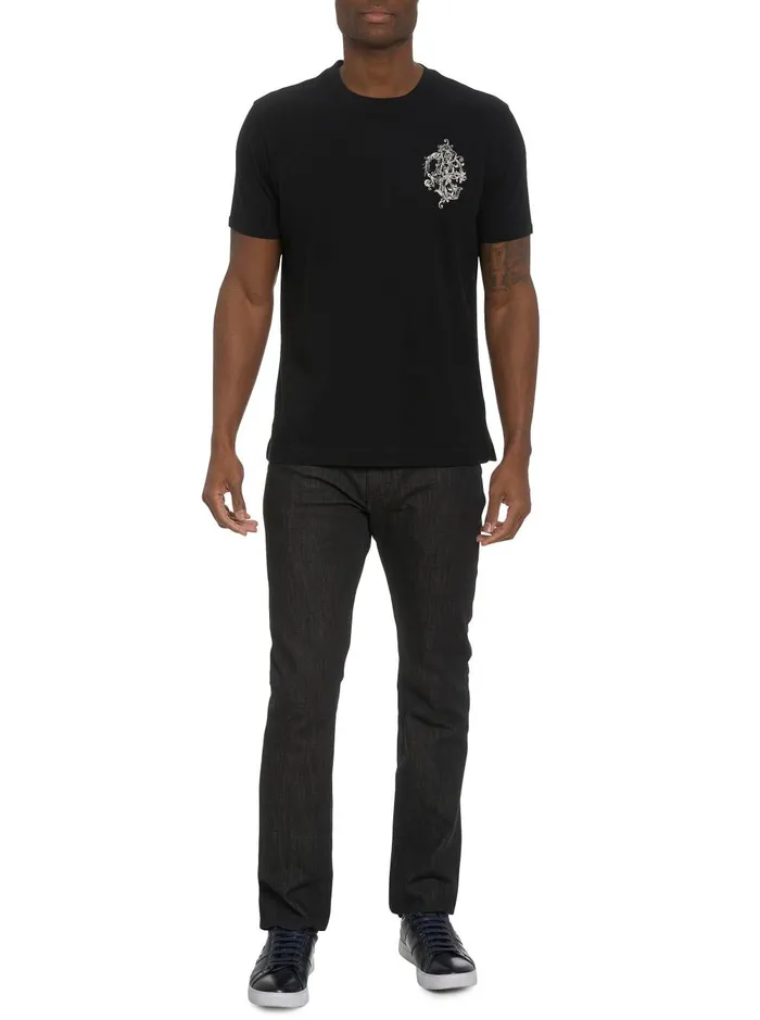 Men Polos and TShirts Robert Graham RG SPLASH GRAPHIC TSHIRT Black