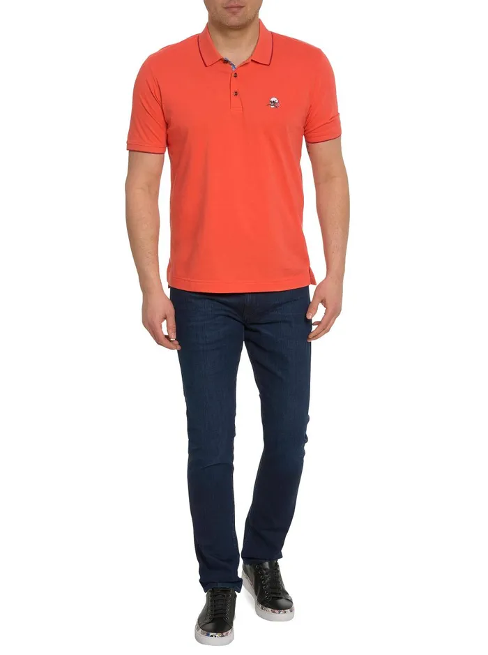 Men Polos and TShirts Robert Graham ROSSI POLO Coral