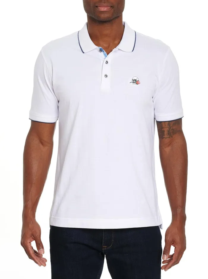 Men Polos and TShirts Robert Graham ROSSI POLO Coral