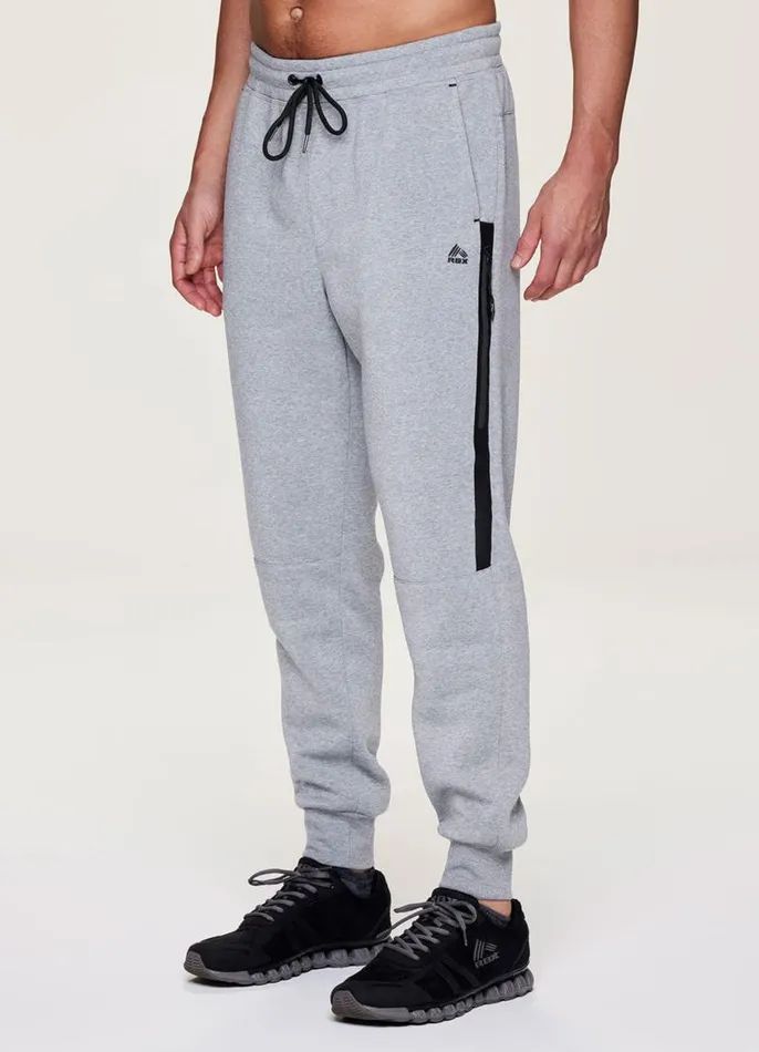 Men Prime Cuffed Jogger With Pockets Grey RBX Active Pants