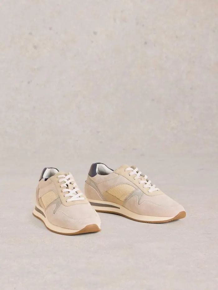 Men Retro Runner Natural Multi White Stuff Trainers Men Retro Runner Natural Multi White Stuff Trainers
