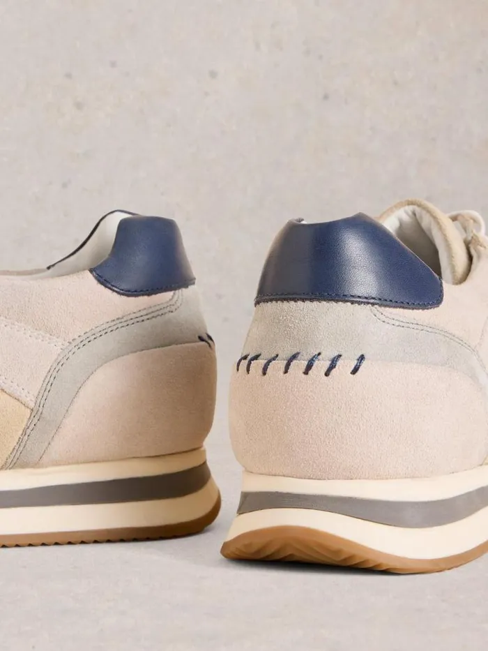 Men Retro Runner Natural Multi White Stuff Trainers Men Retro Runner Natural Multi White Stuff Trainers