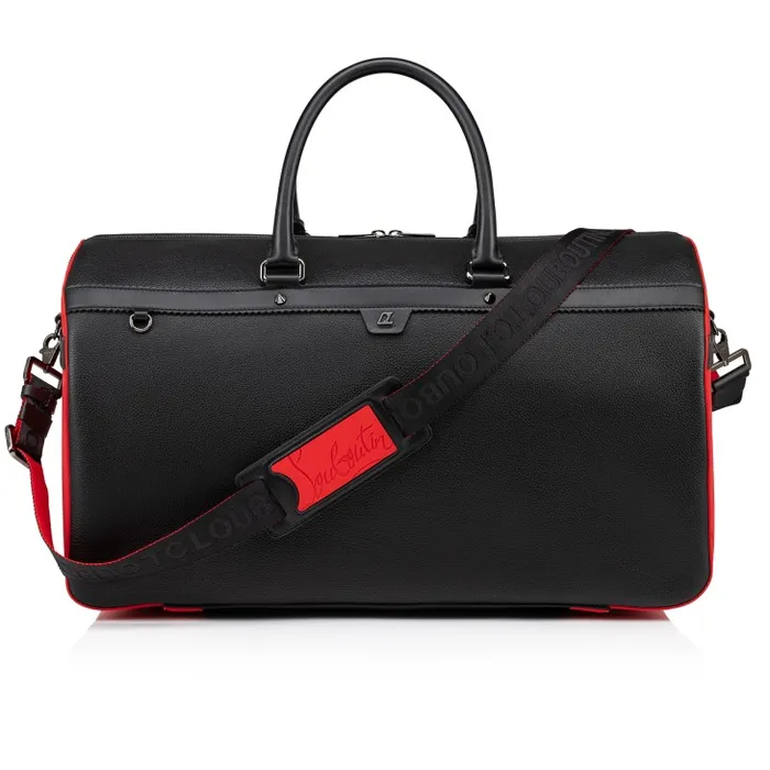 Men Ruisbuddy Duffle Bag 8211 Grained Calf Leather And Rubber 8211 Black Christian Louboutin Travel Bags Men Ruisbuddy Duffle Bag 8211 Grained Calf Leather And Rubber 8211 Black Christian Louboutin Travel Bags