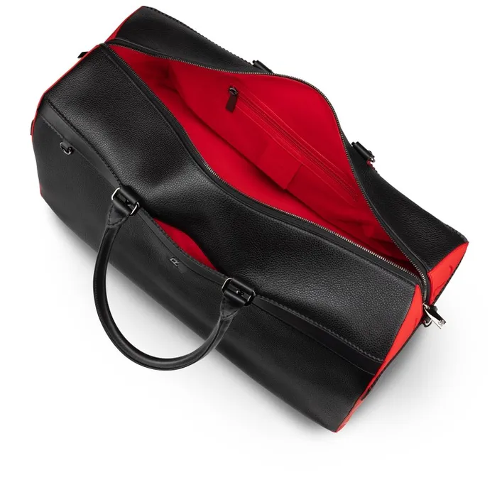 Men Ruisbuddy Duffle Bag 8211 Grained Calf Leather And Rubber 8211 Black Christian Louboutin Travel Bags