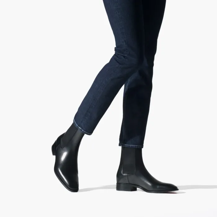 Men Samson Boots 8211 Calf Leather 8211 Black Christian Louboutin Boots