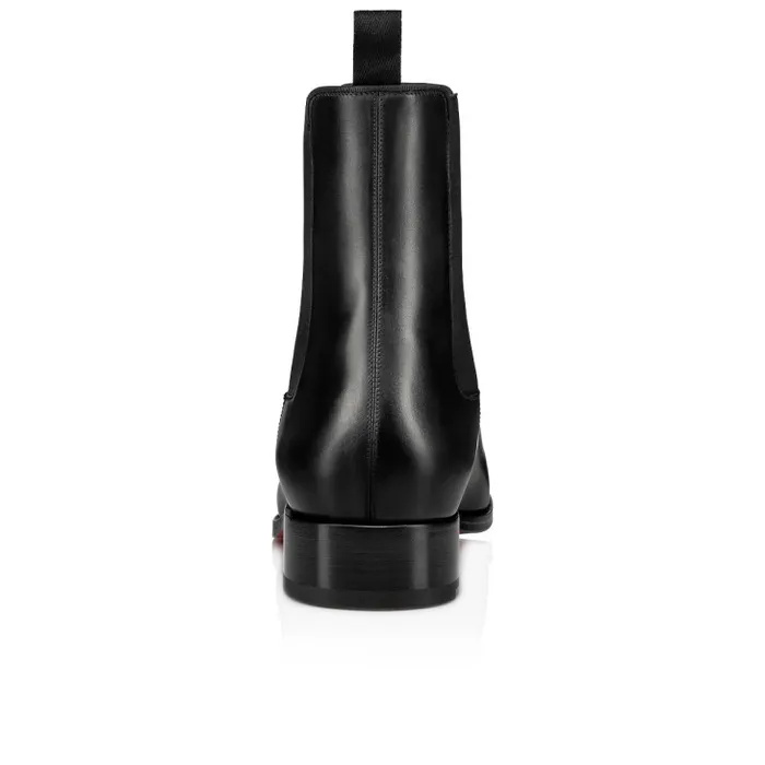 Men Samson Boots 8211 Calf Leather 8211 Black Christian Louboutin Boots