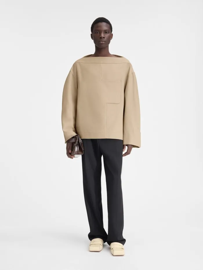 Men Shirts JACQUEMUS The Ameno Top Beige