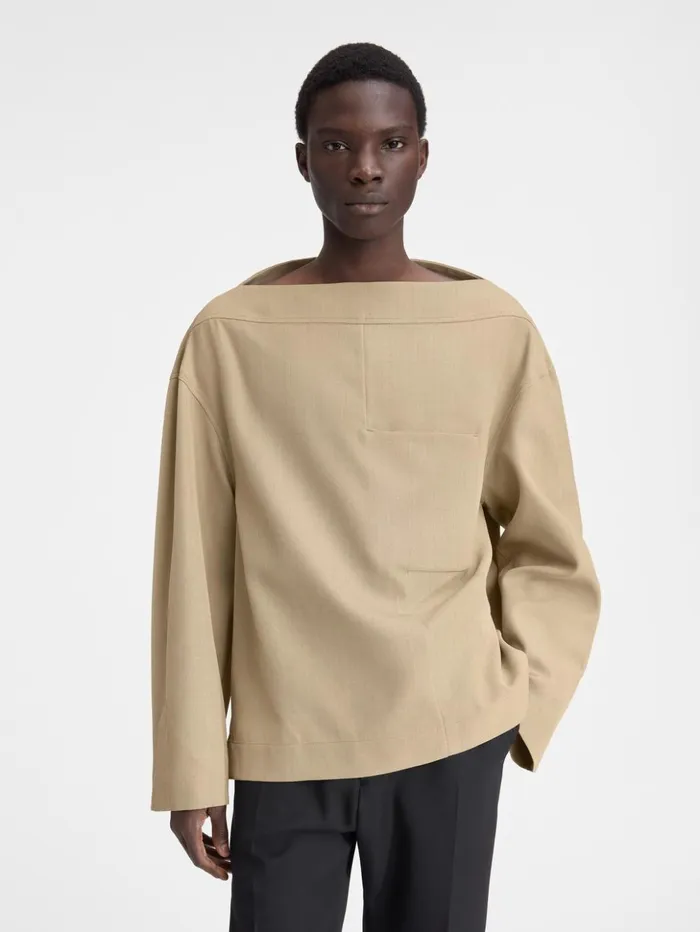 Men Shirts JACQUEMUS The Ameno Top Beige Men Shirts JACQUEMUS The Ameno Top Beige
