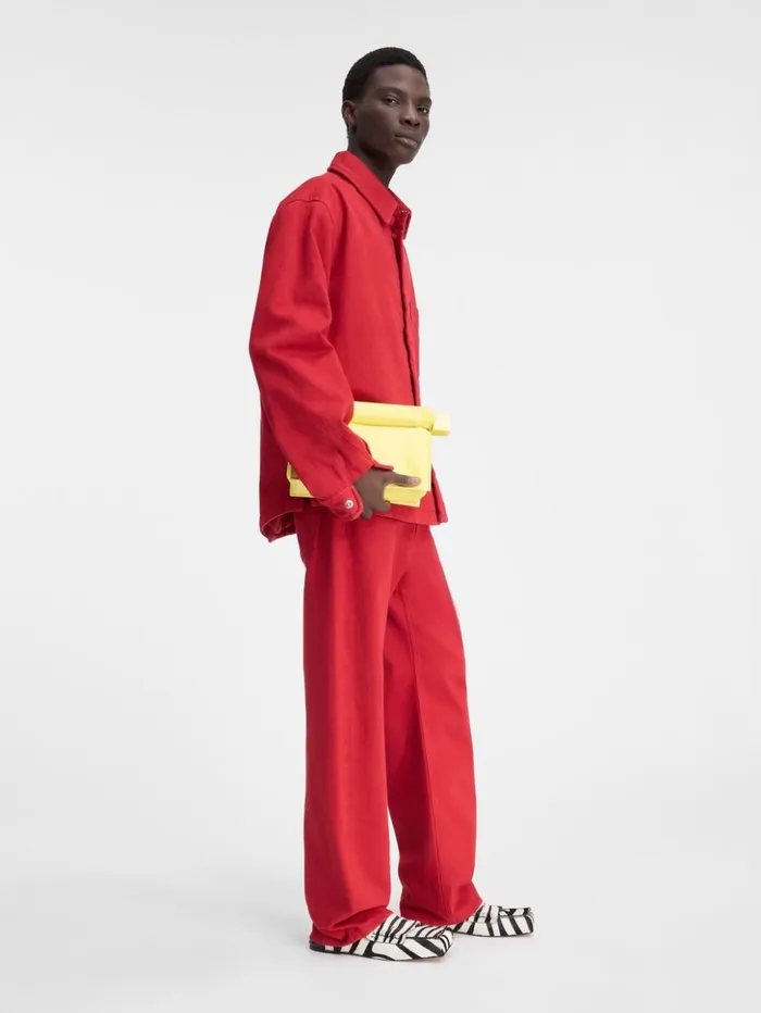 Men Shirts JACQUEMUS The Boulanger Shirt Red Men Shirts JACQUEMUS The Boulanger Shirt Red