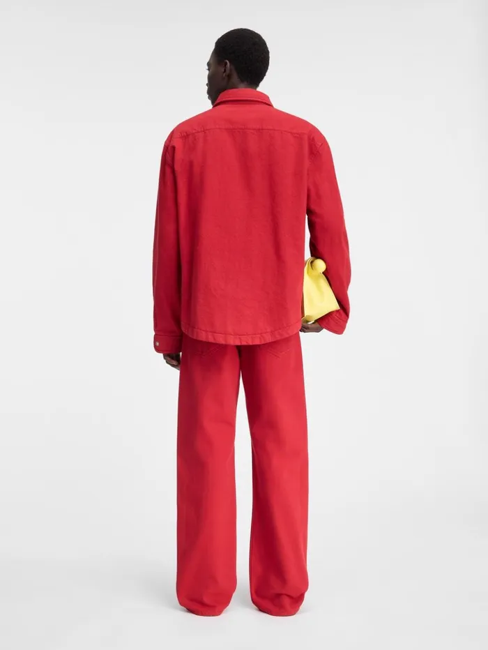 Men Shirts JACQUEMUS The Boulanger Shirt Red Men Shirts JACQUEMUS The Boulanger Shirt Red