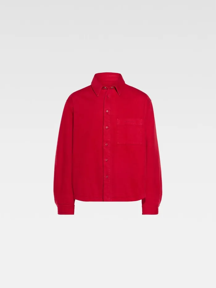 Men Shirts JACQUEMUS The Boulanger Shirt Red Men Shirts JACQUEMUS The Boulanger Shirt Red