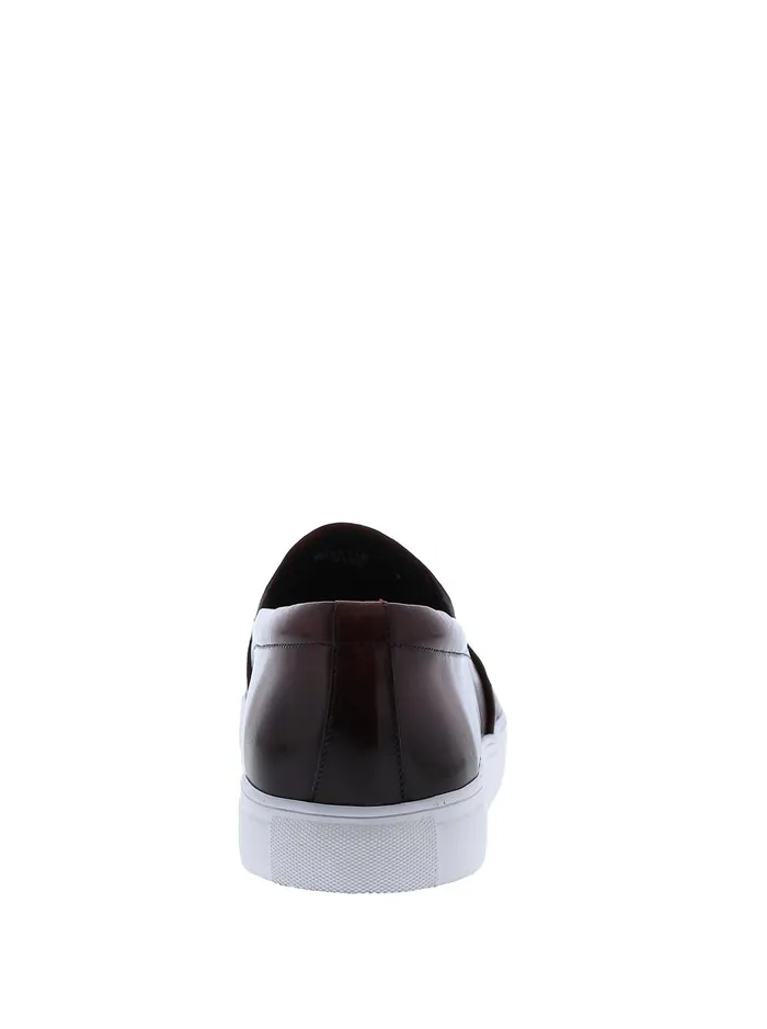 Men Shoes Robert Graham EROSION SLIP ON SNEAKER Cognac