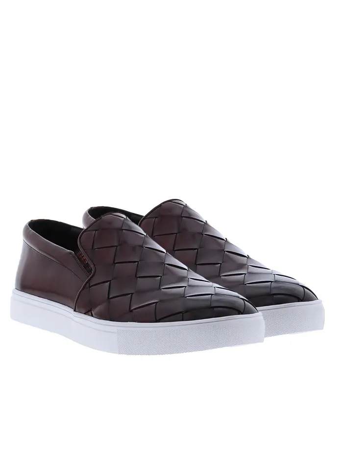 Men Shoes Robert Graham EROSION SLIP ON SNEAKER Cognac
