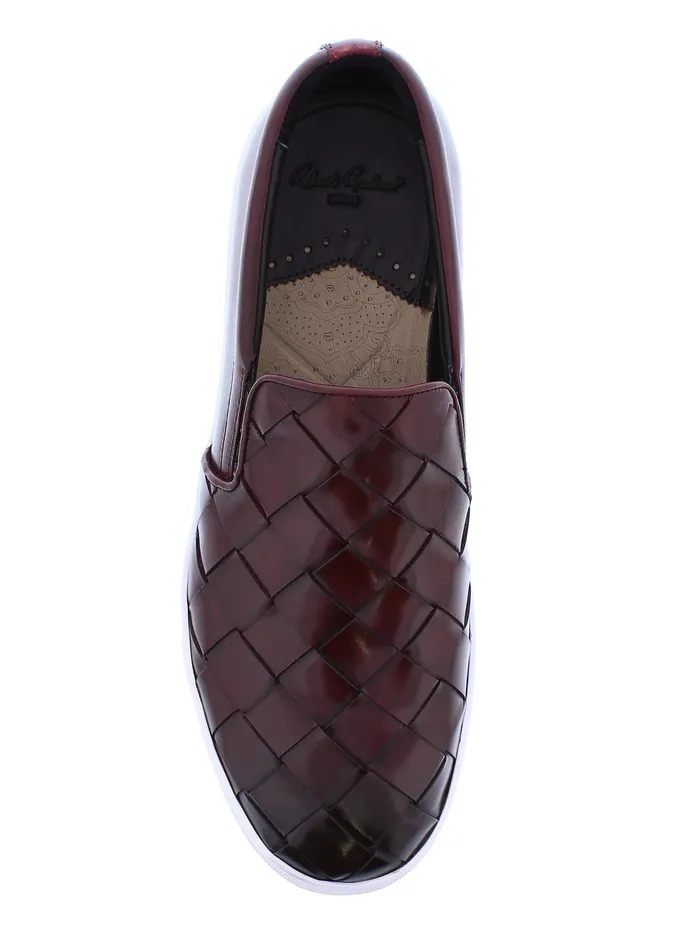 Men Shoes Robert Graham EROSION SLIP ON SNEAKER Cognac