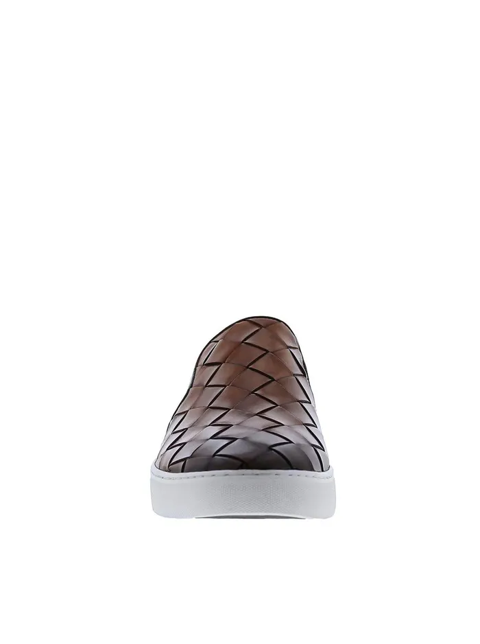 Men Shoes Robert Graham EROSION SLIP ON SNEAKER Cognac