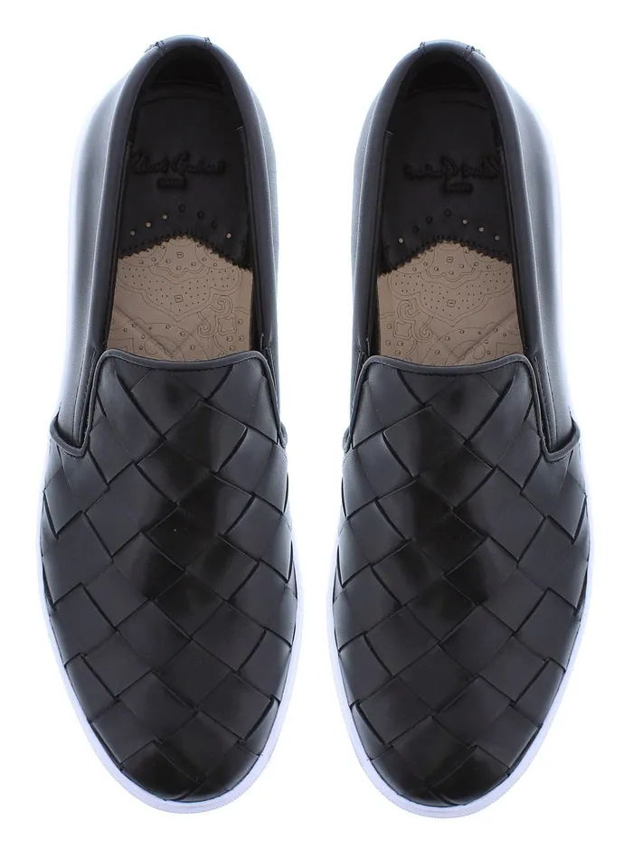 Men Shoes Robert Graham EROSION SLIP ON SNEAKER Cognac