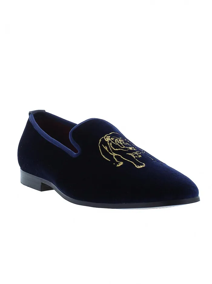 Men Shoes Robert Graham REISMAN SMOKING SLIPPER Navy