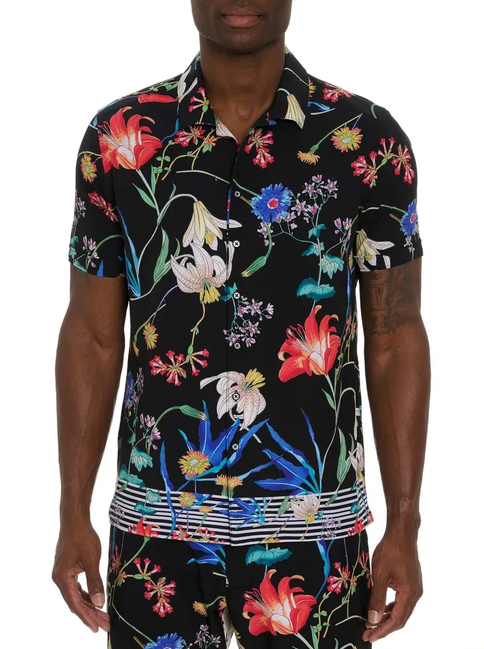 Men Short Sleeve Button Down Shirts Robert Graham BOTANIC HEAVEN PERFORMANCE SHORT SLEEVE BUTTON DOWN SHIRT Multi Men Short Sleeve Button Down Shirts Robert Graham BOTANIC HEAVEN PERFORMANCE SHORT SLEEVE BUTTON DOWN SHIRT Multi