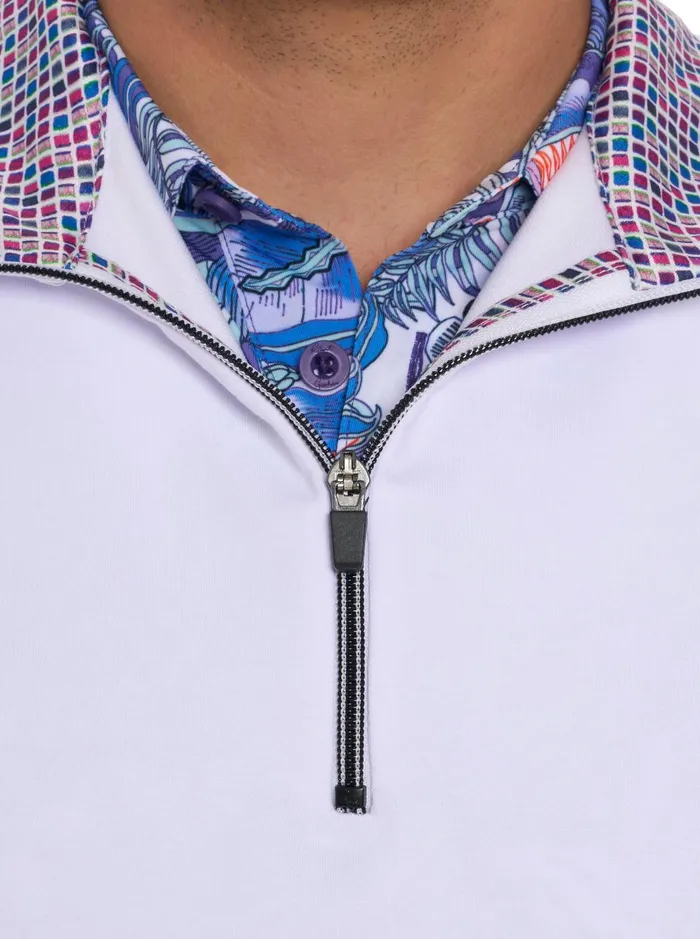Men Short Sleeve Knits Robert Graham STILES PERFORMANCE VEST White