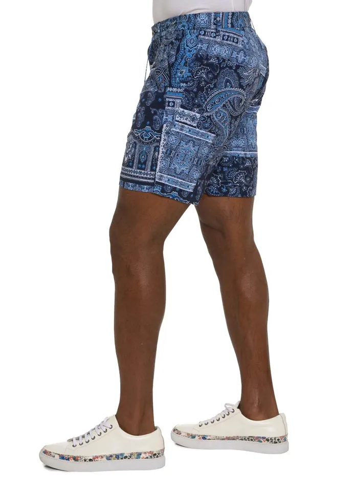 Men Shorts and Swim Robert Graham THE GOTHAM BEACH TO BAR SHORT Navy